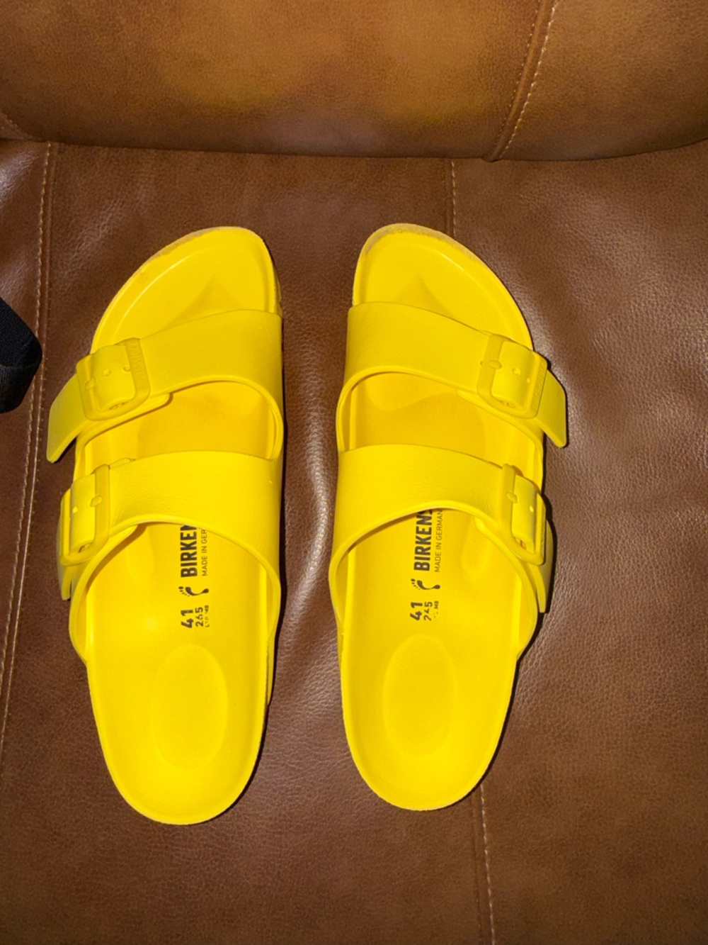 Birkenstock Arizona EVA Sandals in Yellow